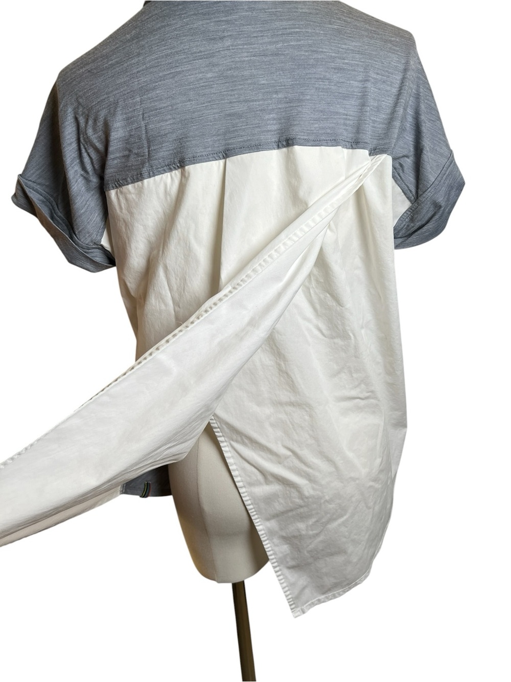 SmartWool Everyday Exploration Merino Blend Gray Short Sleeve Shirt Size Small - Picture 4 of 7